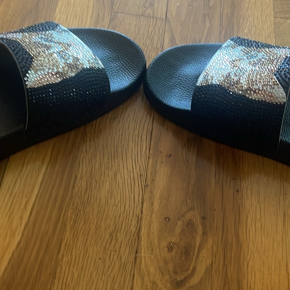 INC International concepts cat rhinestone black slides size 7 NWOT - Picture 9 of 11